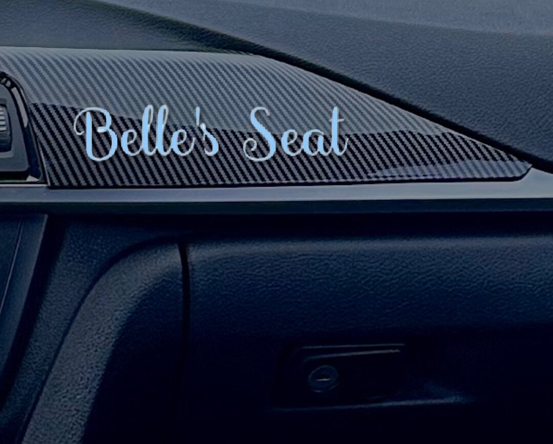 Custom Girlfriend's Name Seat Sticker Vinyl Car Decal Cute Car Decal ...
