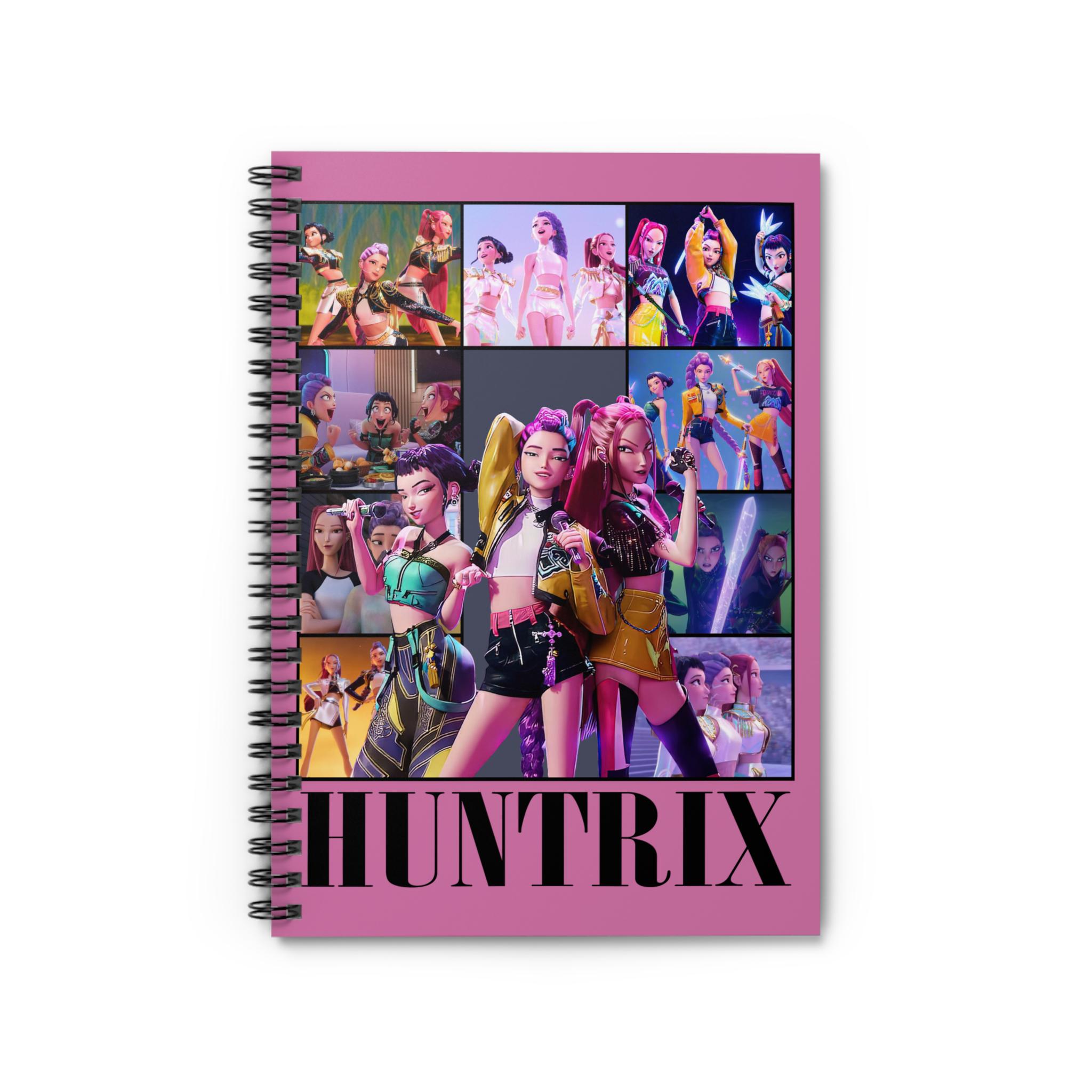 Huntrix Fan Gift Spiral Notebook, Huntrix Fan Art Journal, Demon ...