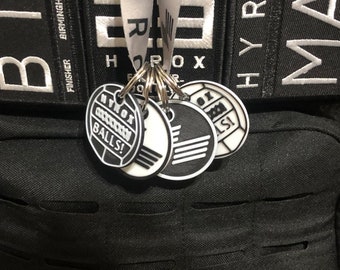 Hyrox Style Keyring