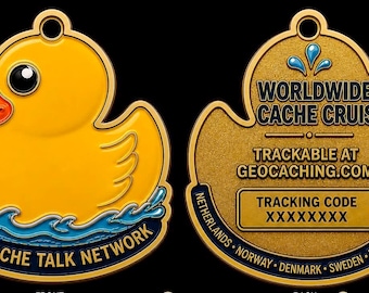 Articolo da crociera disponibile solo!! Consegnato a bordo: Geocoin Duck da crociera in tutto il mondo