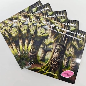 La magia de la isla de Saint Simons: libro de pegatinas para niños
