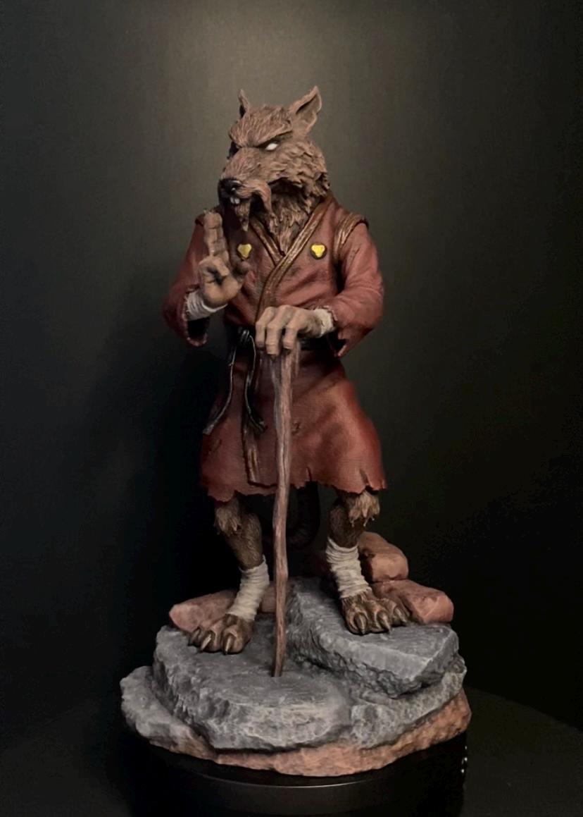 TMNT Master Splinter - 3D Printed & Hand-painted Action Figure | TMNT ...