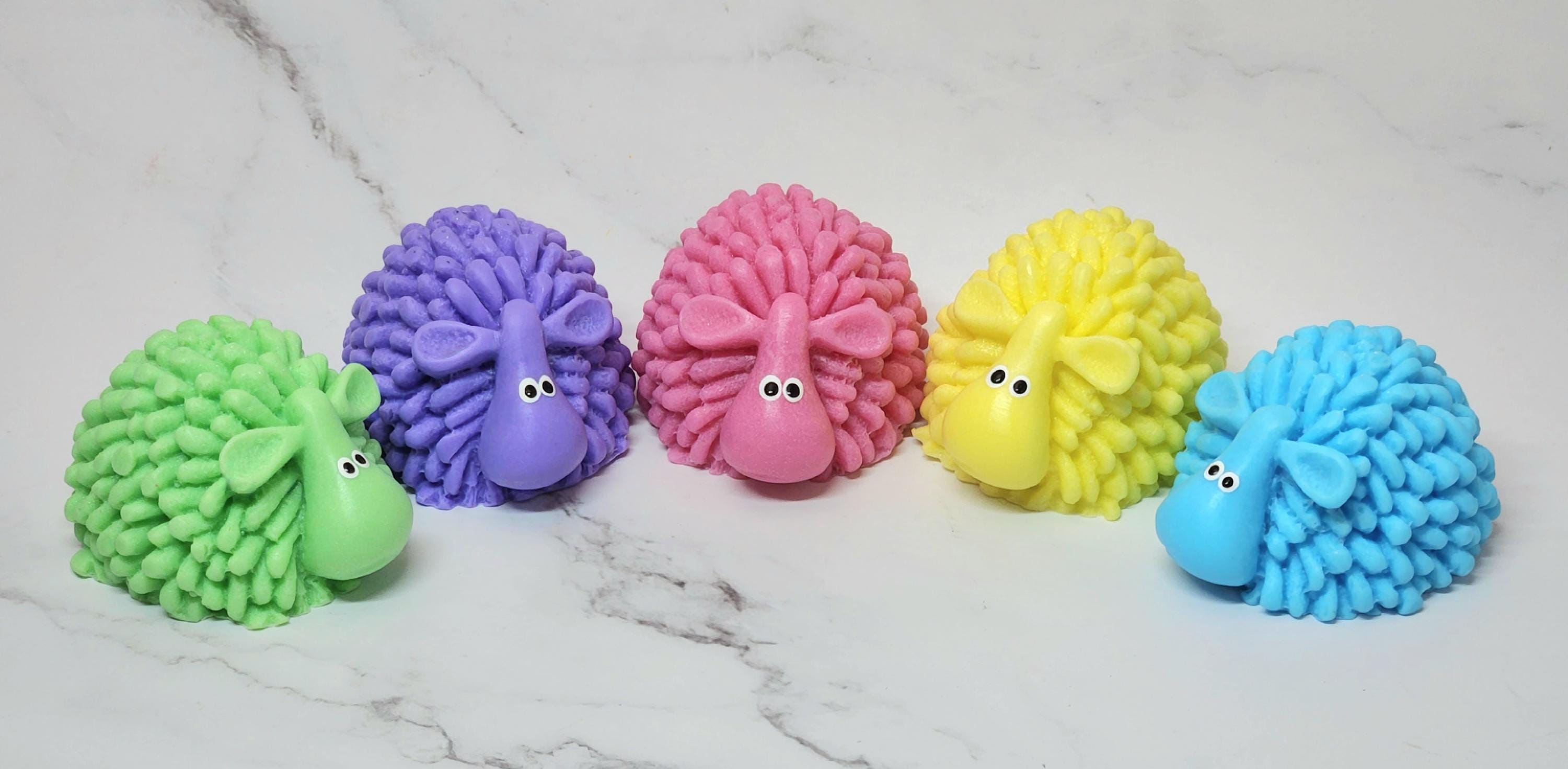 Butter Animal Colorful Sheep Soap: Triple Butter Animal Soap, Party Favors - Etsy