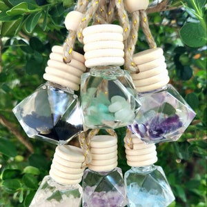 Hanging Car Diffuser: Fragrance Oil & Quartz Crystals - 8mL Refill