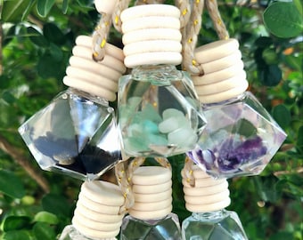 Hanging Car Diffuser: Fragrance Oil & Quartz Crystals - 6mL Refill