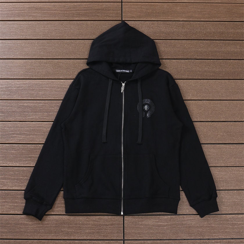 Crosa - Sweet Street Style Heart-Print Zip-Up Jacket