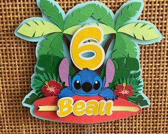 Stitch Surfboard Cake Topper from Lilo & Stitch