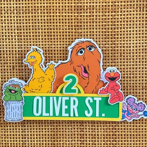 Sesamstraße Cake Topper - Elmo, Big Bird, Abby, Oscar und Snuffy