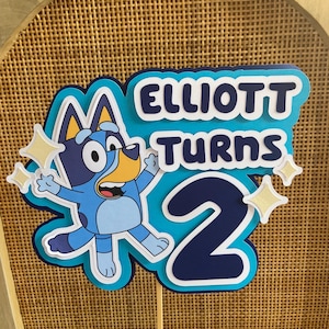 Bluey Cake Topper