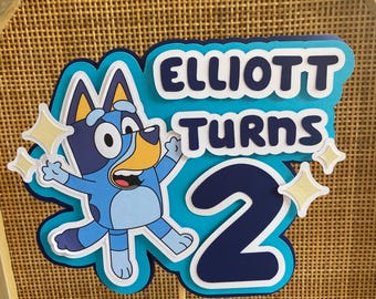 Bluey Cake Topper