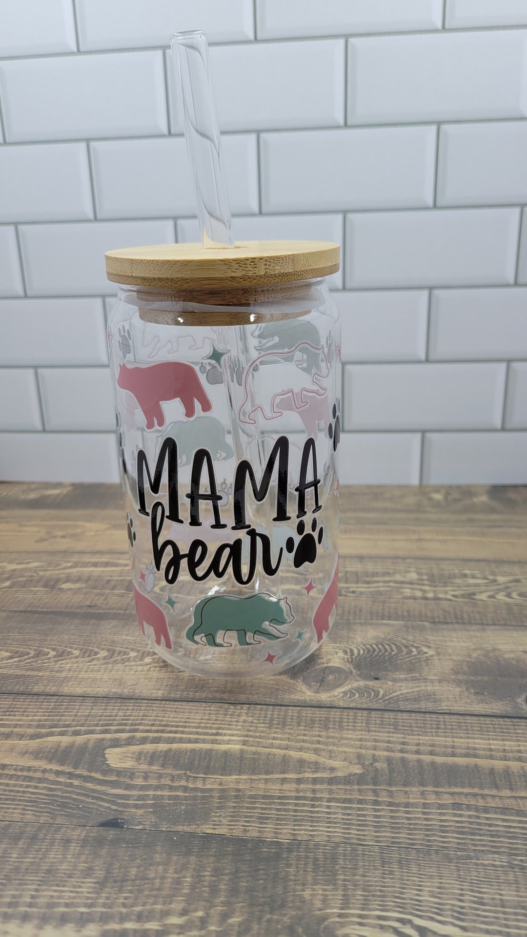 Mama Custom Cup Gift for Mom Cup Gift for Mama Bear Cup for Mom Gift ...