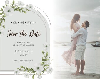 Save the Date canva Template