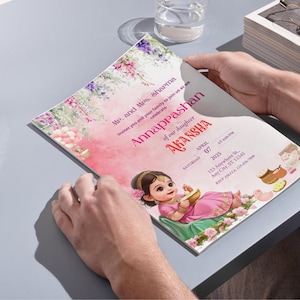 Editable Annaprashan Invitation: Rice Feeding Ceremony (Digital Download) image 2