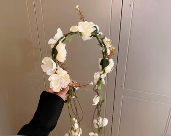 Delicate Floral Design Forest Garland Headband - Perfect Hair Hoop Accessory for Women, Ideal for Everyday Wear, Parties, and Weddings