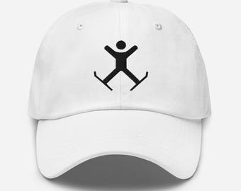 Skiing Embroidered Cap | Winter Sports Hat for Ski Lovers | Snowboard & Ski Gear