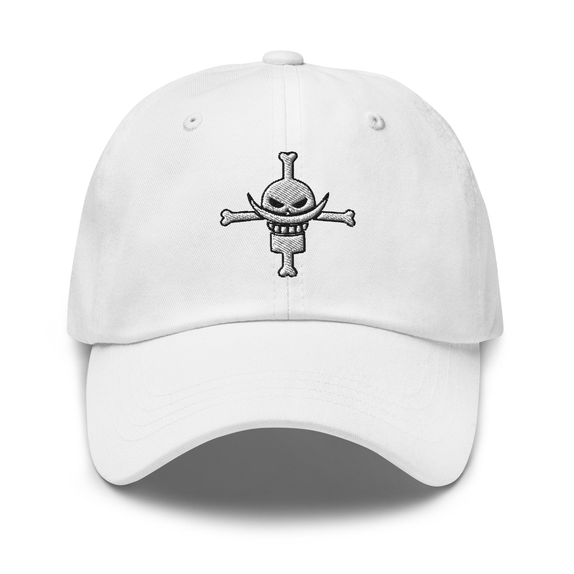 Whitebeard Pirates Logo Anime Embroidered Hat Cross and