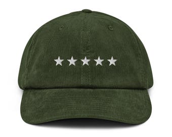 Casquette Snapback Vintage Armée - Velours Côtelé (corduroy) - Occasion - Style Rétro