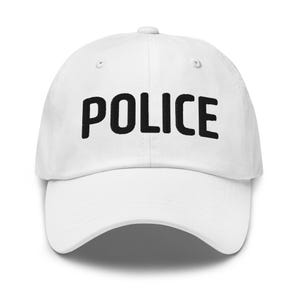 Police Hat Embroidered Hat Gift for Dad Gift for Men in Uniform Police Uniform Hat with Police Gift for Men Gift for Friend Baseball Hat
