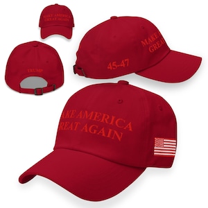 Hut MAGA RED Make America Great Wieder Hut | Bestickte Mütze