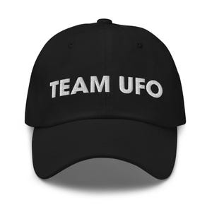 Team UFO Hat Embroidered Hat Funny Meme Hat Random Humor Gag Gift for Friend Gift For Nerd