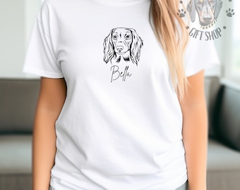 Camiseta unisex personalizada de perro salchicha - Regalo para perro salchicha - Dueño de un perro salchicha - Alquiler de perros salchicha - Doxie - Ropa para perros salchicha