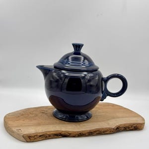 Fiesta Homer Laughlin Cobalt Blue 1990's Tea Pot Large