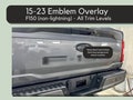 2015-2023 F15O Emblem Overlay Sticker | Full Set for Front and Rear | Custom Color Blue Oval Sticker