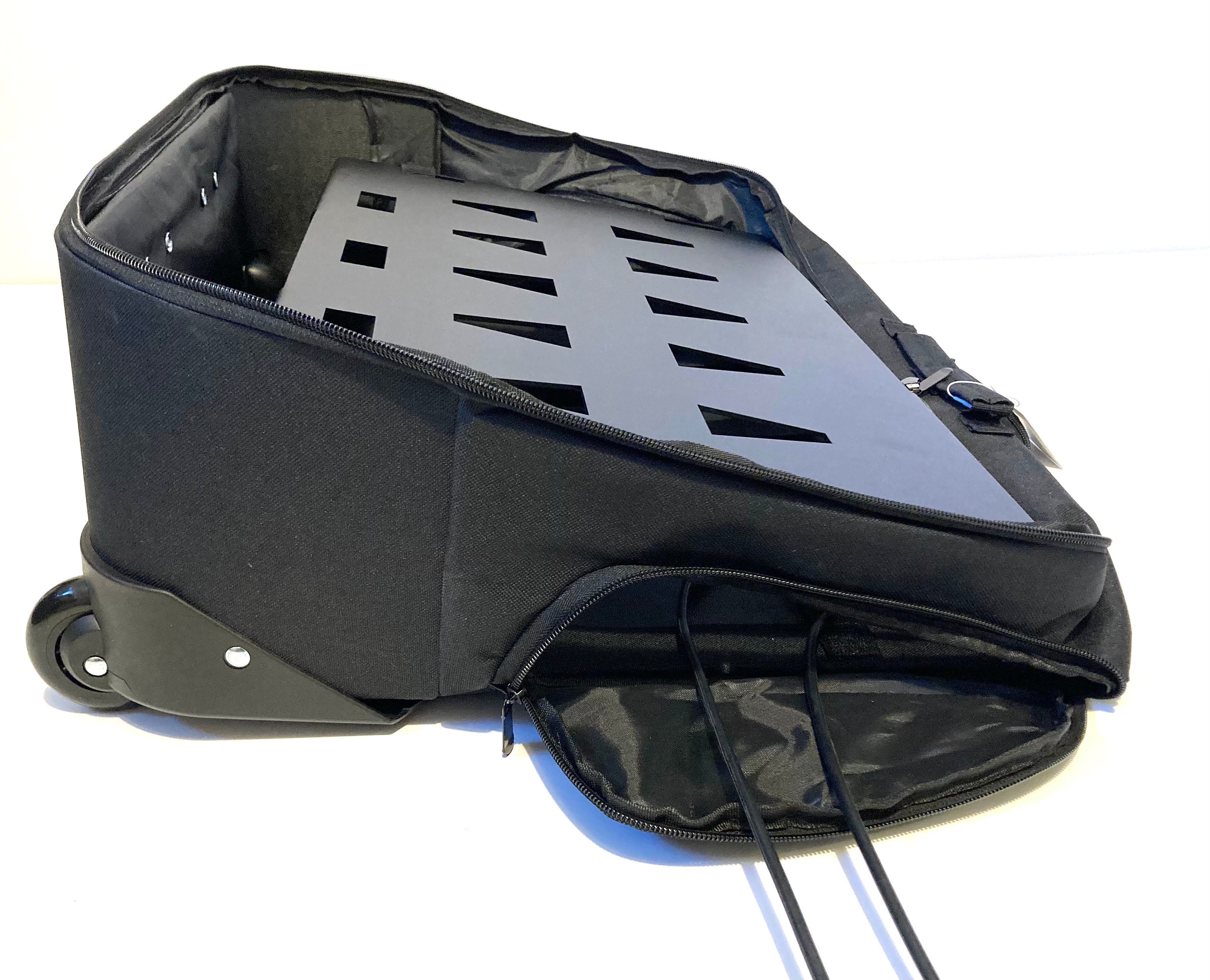 Large Aluminum Pedalboard With Rolling Case 14.5 X 22 Velcro Rolling