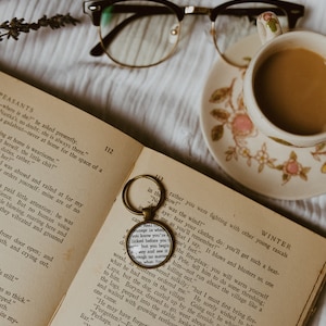 Bookish Keychain, Harper Lee, Bookish Gift, Book Lover Gift, Booktok Gift, Booktok Merch, Keychain, Gifts for Readers, To Kill a Mockingbird