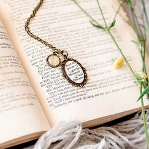 The Secret Garden, Bookish, Bookish Gifts, Book Gift, Book Lover Gifts, Gifts for Readers, Book Necklace, Book Lover Gift, Bookish Merch