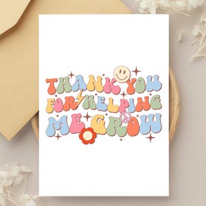 Downloadable Teacher Gift, Dance Teacher Thank You Card, Digital Download Card for Last Day of School, Digital Download Printable