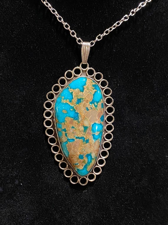 Vintage Bisbee Turquoise with Sterling Silver