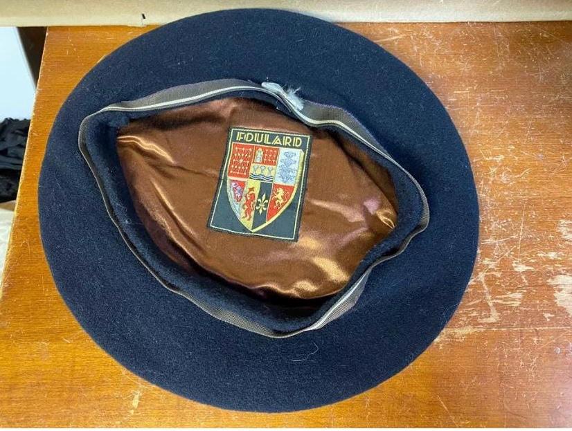 Foulard Basque Wool French Vintage Beret 57 / 9 1/2  display picture 1