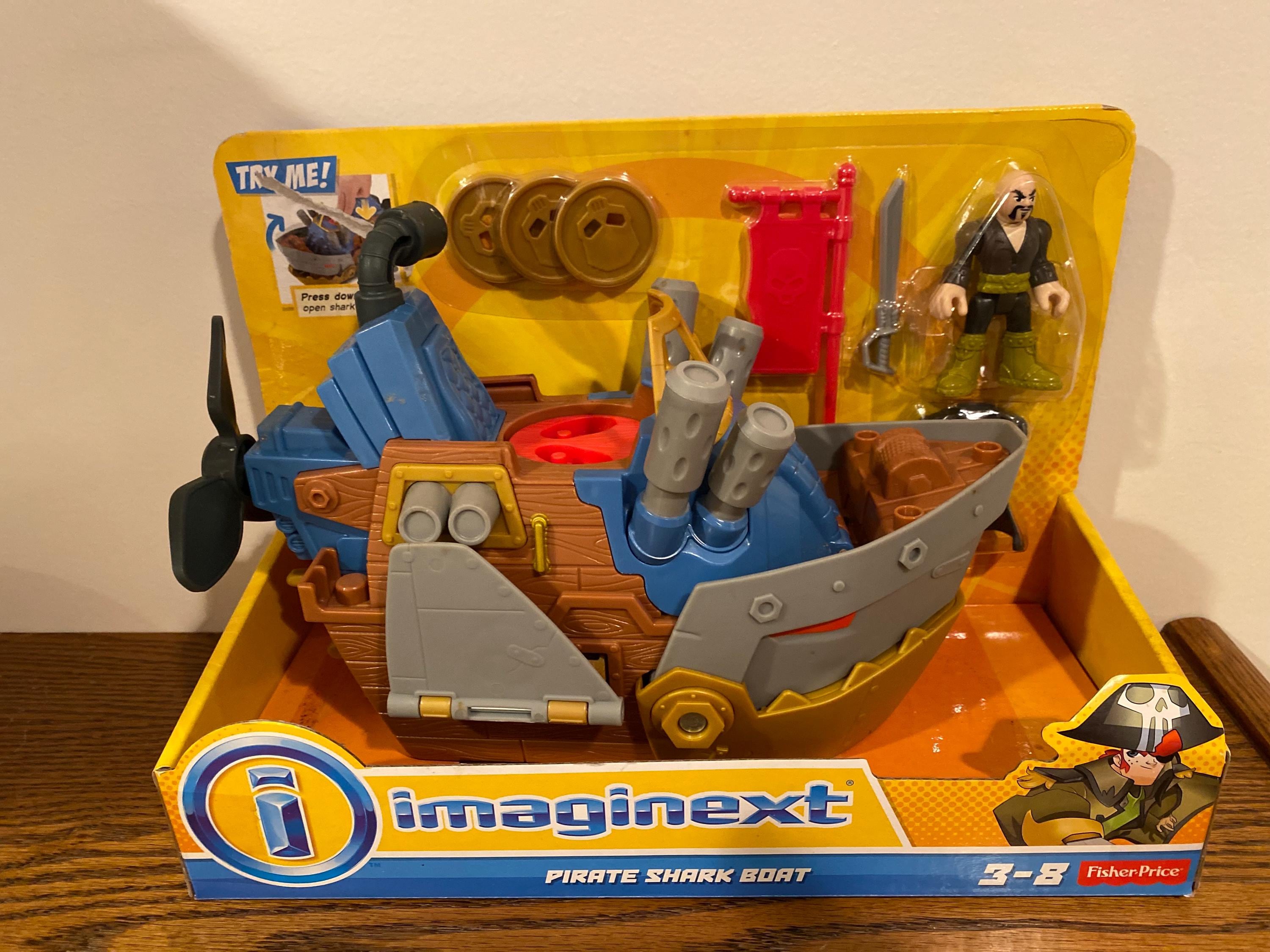 Barco Tubarão Imaginext Navio Pirata Tubarão Imaginext Brinquedo