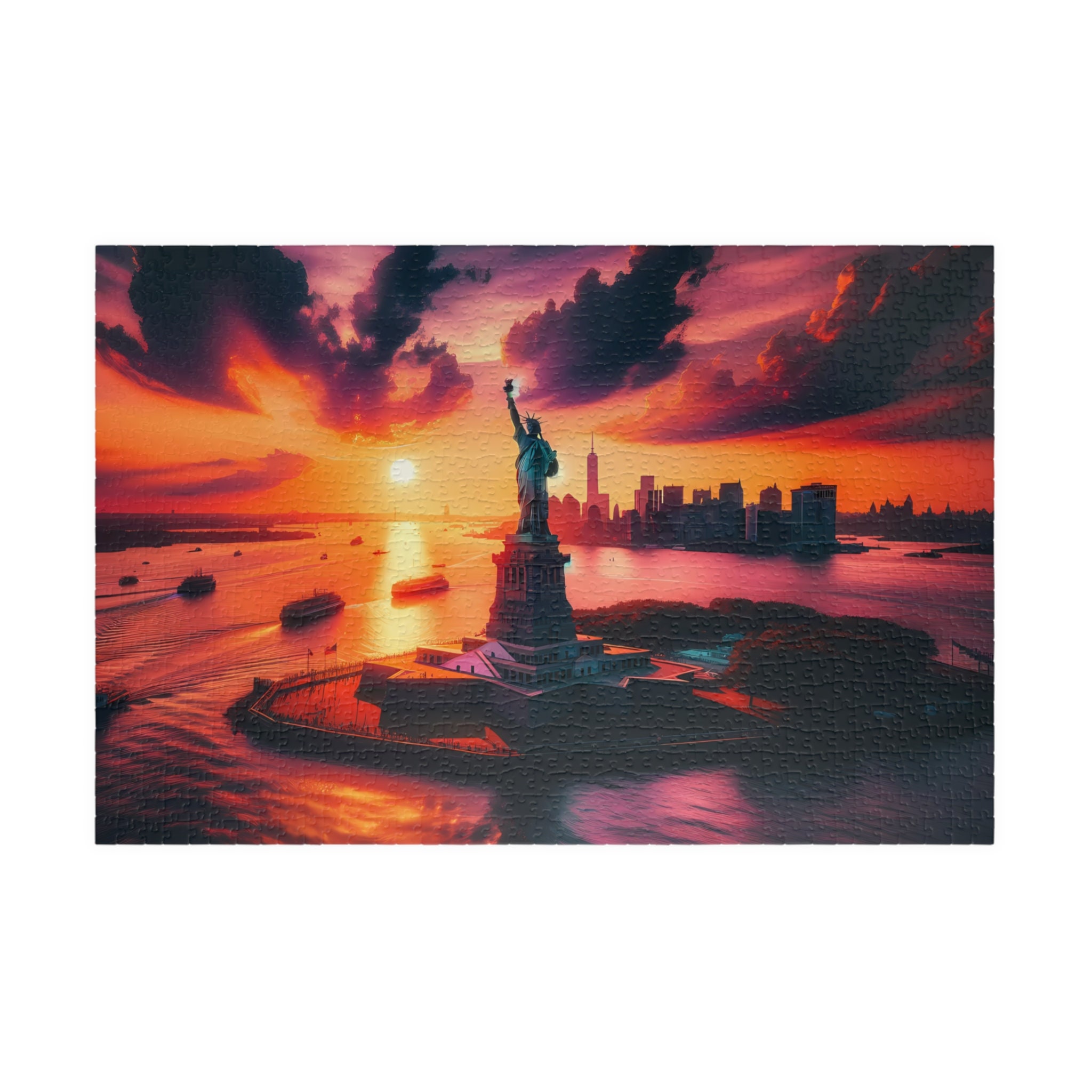 The Statue of Liberty Puzzle New York City Puzzle NYC Puzzle Jigsaw ...