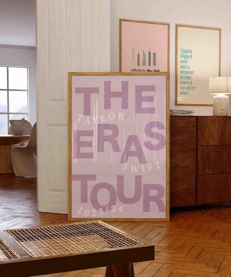 The Eras Tour Poster, Taylor Swift Poster, Aesthetic Home Decor Wall ...