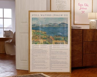 Print, Faith Inspired Poster, Bible Verse Wall Art, Bible Art, Christian Faith, Jesus, Scripture Print