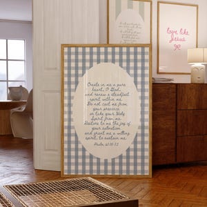 Psalm 61 Print, Faith Inspired Poster, Bible Verse Wall Art, Bible Art, Christian Faith, Jesus, Scripture Print