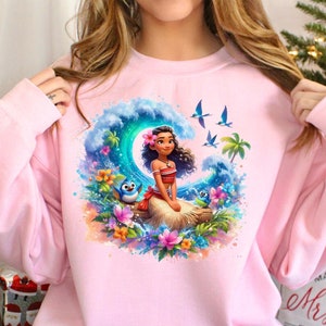 Sudadera de Moana 2, sudadera con capucha de Moana 2 de Disney, sudadera de Moana Island Motunui, sudadera con capucha de la princesa Moana, sudadera con cuello redondo de Disney Magic World, 191955 imagen 1