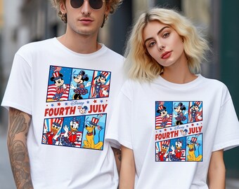Mickey And Friends Fourth Of July Shirt,July Fourth Disney Trip Shirt,Disney Freedom Shirt,Disney 4th Of July Tee,Comfort Colors Tee 191414