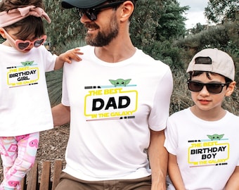 Star Wars Birthday Boy And Girl Shirt,Star Wars Family Birthday Party Shirt,Comfort Colors Shirt,Disney Star Wars Family Matching Tee 191398