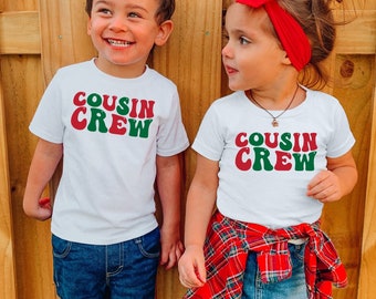 Camiseta navideña para primos, Comfort Colors, Camiseta navideña personalizada para primos, Camiseta a juego para primos, Camiseta para fiesta familiar navideña de primos, 1610