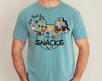 Camiseta de Mickey Mouse Snacks, camiseta "I'm Just For The Snacks", camiseta de Disney Magical Kingdom, camiseta de viaje, camiseta de Disney Foods, camiseta de Epcot World, 191486