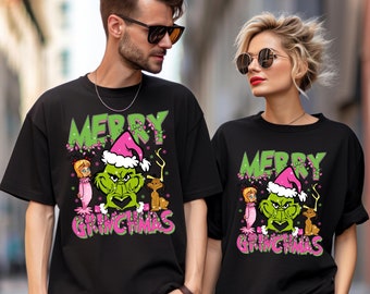 Merry Grinchmas Shirt,Comfort Colors,Grinch Christmas Shirt, Christmas Shirt,Christmas Family Shirt,Grinchmas Pajama Shirt,Xmas Party 192251