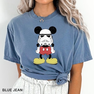 Star Wars Character Shirts, Mickey Star Wars Tee, Comfort Colors shirt, Stormtrooper Darth Vader Boba Fett Shirt, Mickey Ears 191288