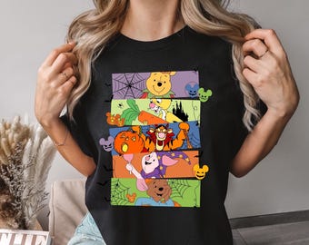 Winnie The Pooh Halloween Shirt,Comfort Colors, Pooh Halloween Shirt,Disney Halloween Shirt, Pooh And Friends Halloween Shirt, 191629