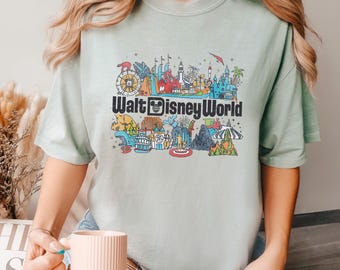 Retro Walt Disneyworld Shirt, Comfort Colors Shirt, Vintage Disneyworld Shirt, Disney Mickey And Friends Shirt, Retro Disney Shirt 193554
