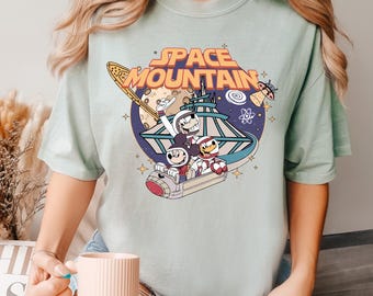 Vintage Space Mountain Shirt, Magic Kingdom Space Mountain shirt, Comfort Colors, Disney World Shirt, Disneyland Shirt, WDW Shirt 192053