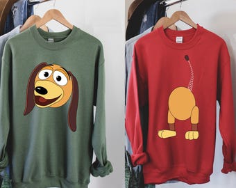 Toy Story Slinky Dog Sweatshirt, Two Side Kids Slinky Dog Sweater, Disney Trip Hoodie, Toy Story Family Shirt