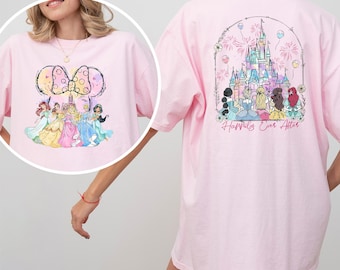 Princess Happily Ever After Shirt, Comfort Colors, Disneyland Princess Shirt, Disney Castle Friends Tee, Disney Girls Trip Shirt 193155